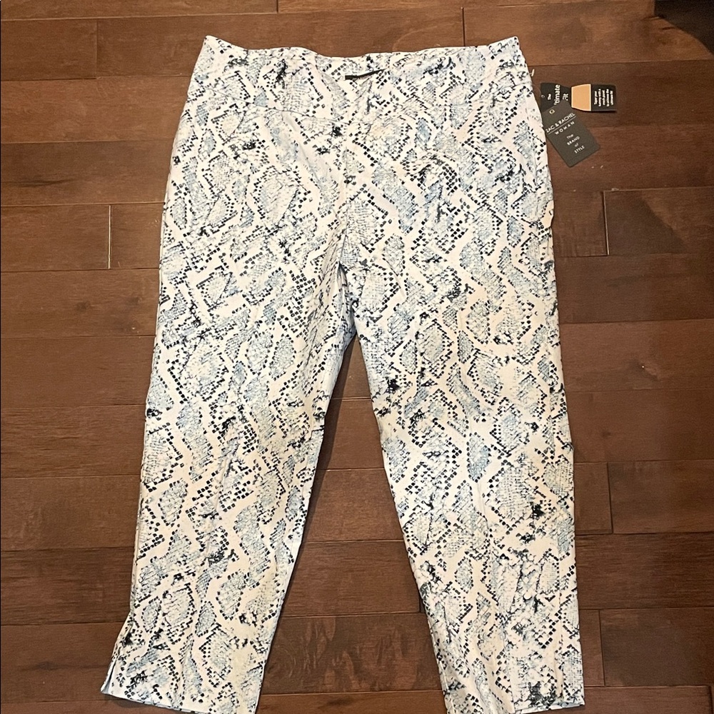 Zac & Rachel Black and White Patterned Pants